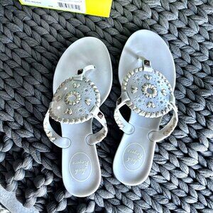 NEW Jack Rogers Georgica Jelly Flip Flop Thong Sandals